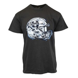 U-State Football Helmet Painted Unisex T-Shirt gray